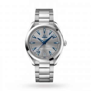 Omega seamaster aqua terra 150m grå urtavla 41 mm automatisk koaxialklocka för herrar O22010412106001