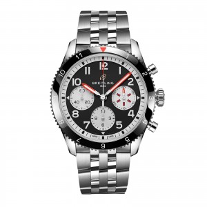 Breitling klassisk avi chronograph 42 mosquito klocka i rostfritt stål Y233801A1B1A1